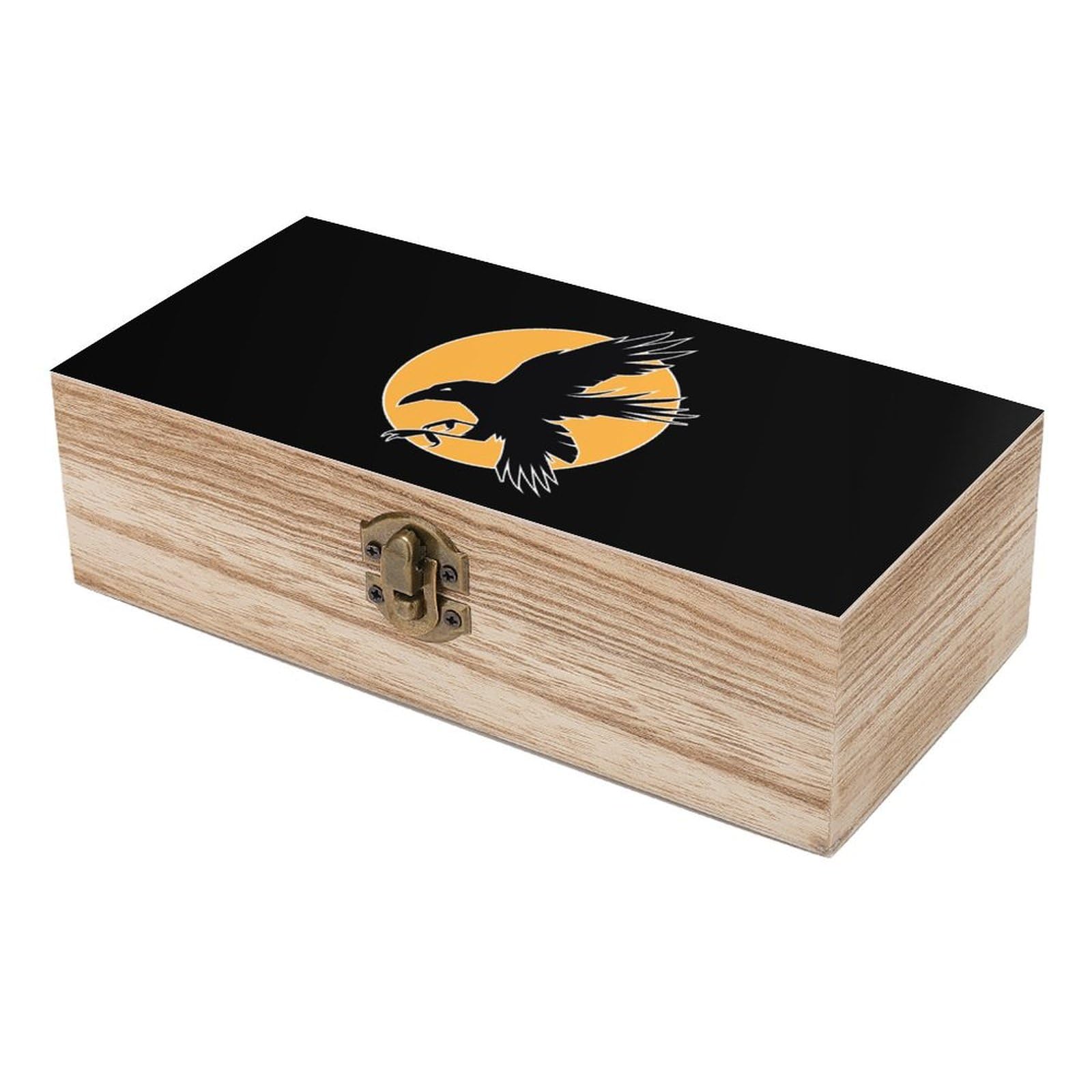 Amazon.co.jp: 木箱 八咫烏 カラス 鳥 木製収納ボックス